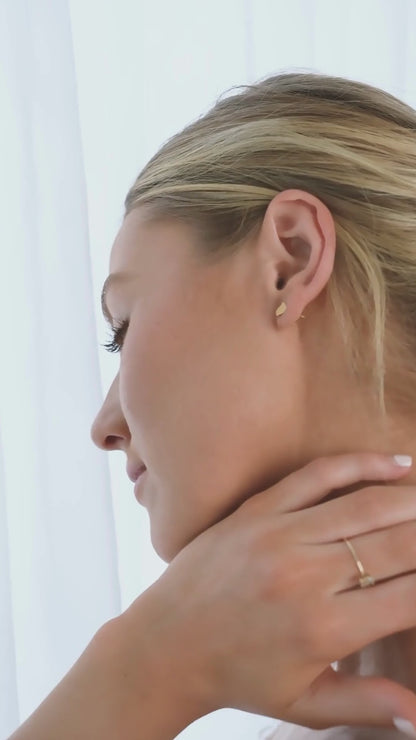 Liko Organic Studs in 14k Gold Vermeil