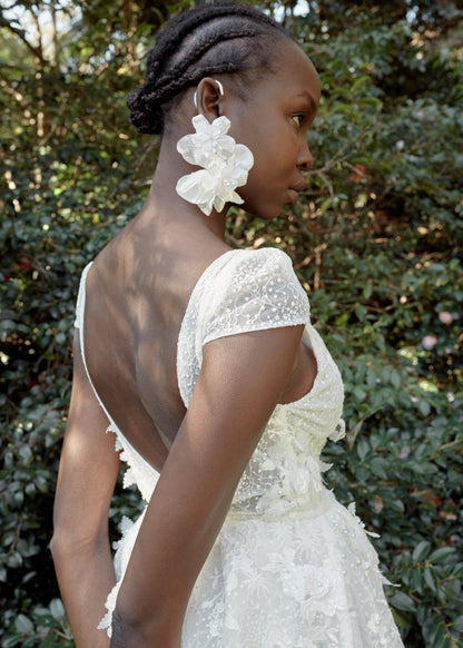 Bloom Pressed Petal Statement Ear Cuff