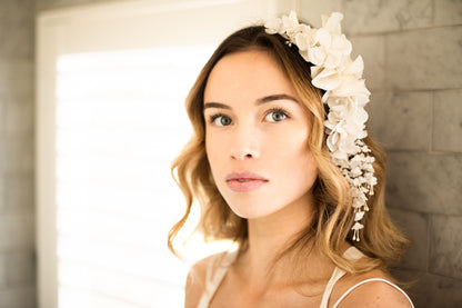 Handmade Camellia Floral Crown by Pollen & Plume