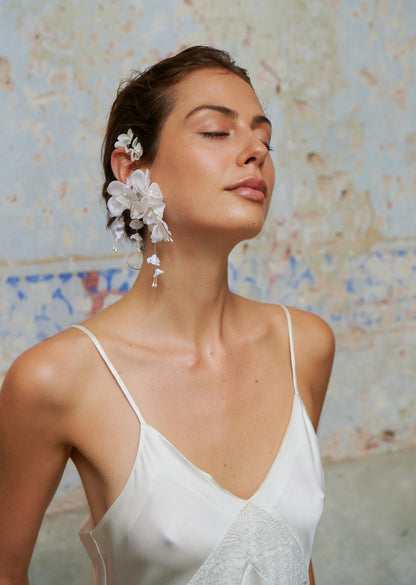 Whisper Pressed Petal Floral Ear Cuff